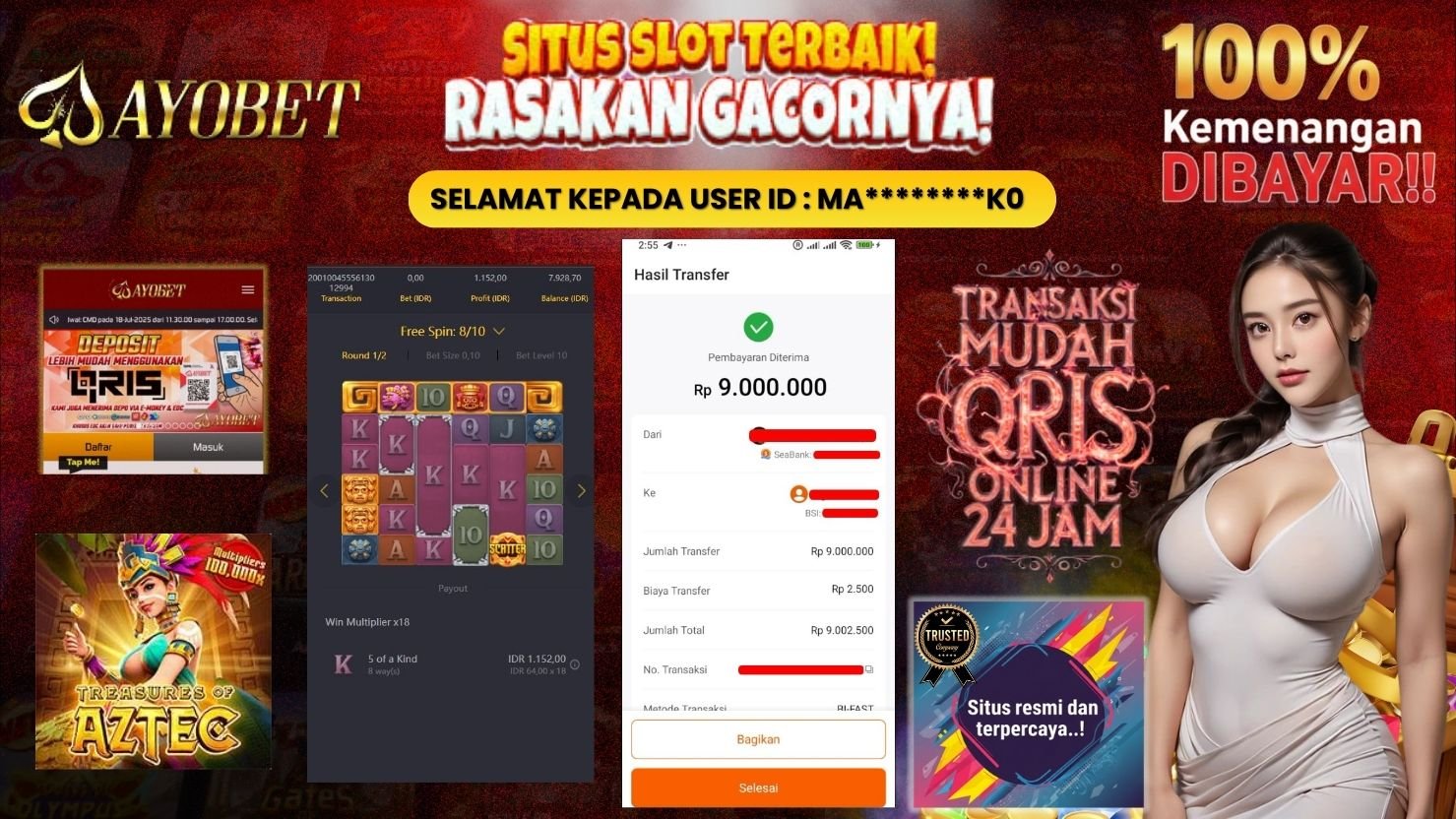 AYOBET JACKPOT SLOT TREASURES OF AZTEC